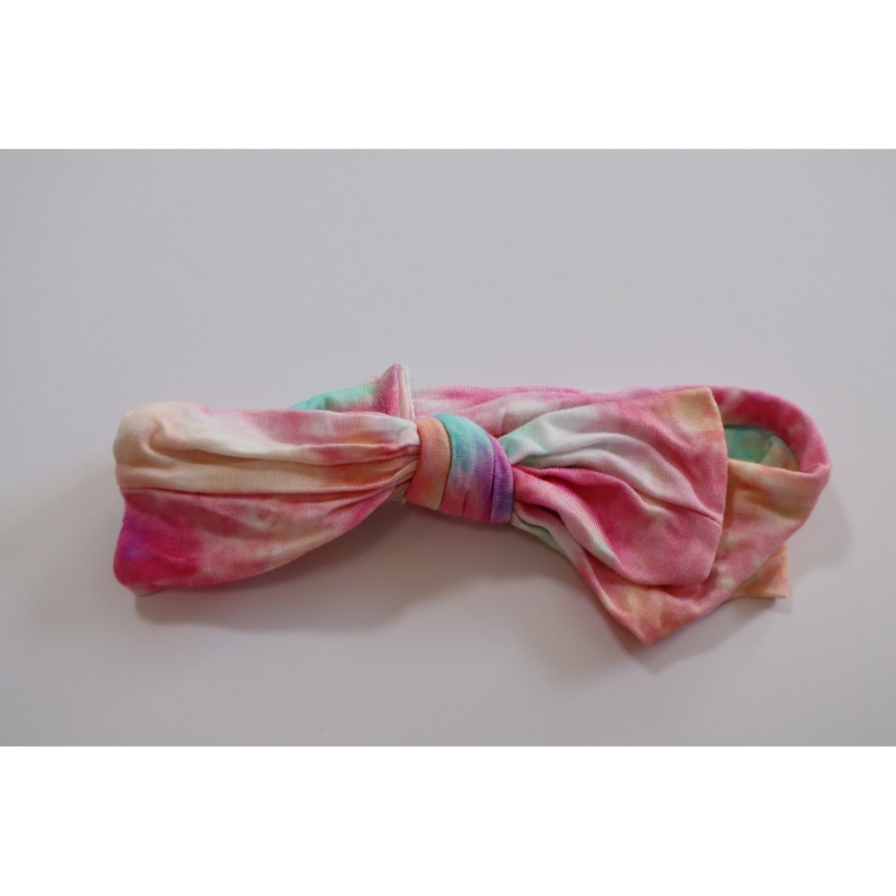 Little Sleepies Pink Tie Dye Knotted Headband NB-3T